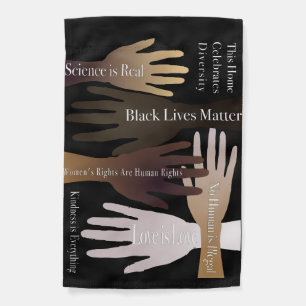 Celebrate Diversity We Believe Garden Flag