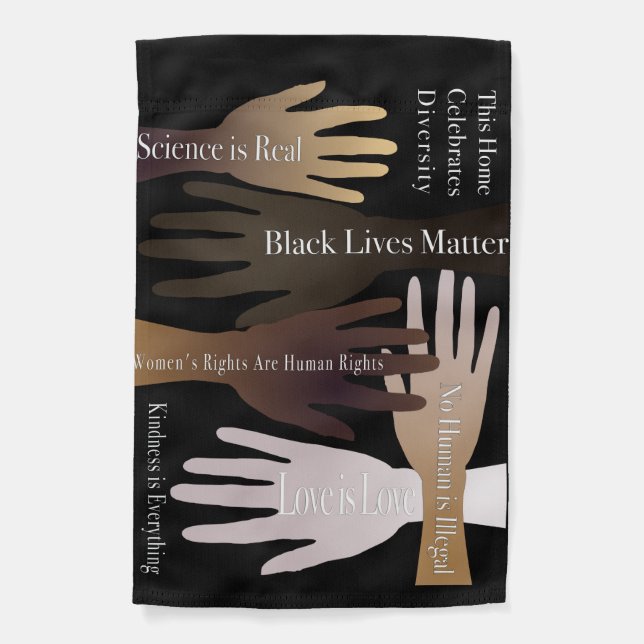 Celebrate Diversity | We Believe Garden Flag (Front)