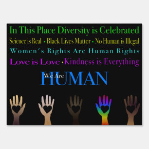 Celebrate Diversity We Believe Sign