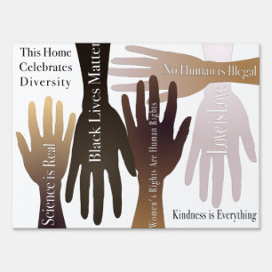 Celebrate Diversity We Believe Sign