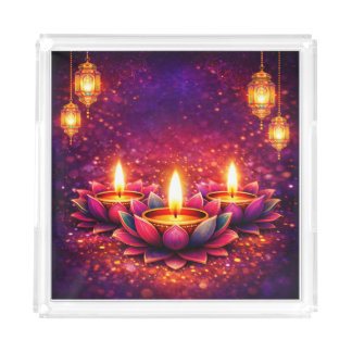 Celebrate Diwali Festival, Acrylic Tray