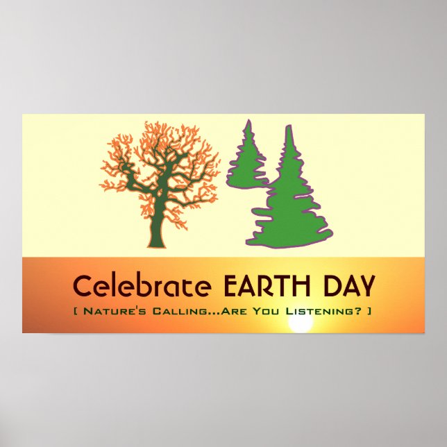 Celebrate EARTH DAY Classroom Poster (Front)