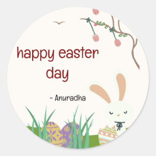 Celebrate Easter: A Day of Joy and Renewal Classic Round Sticker