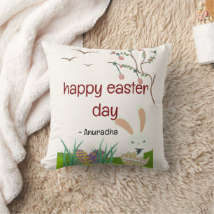 Celebrate Easter: A Day of Joy and Renewal Throw Pillow