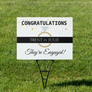 Celebrate! Engagement Party Yard Sign