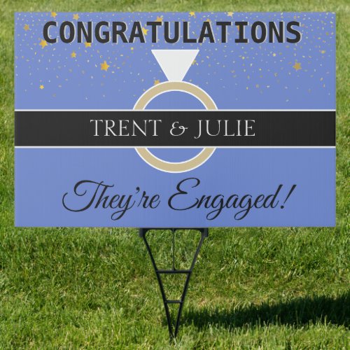 Celebrate Engagement Party Yard Sign