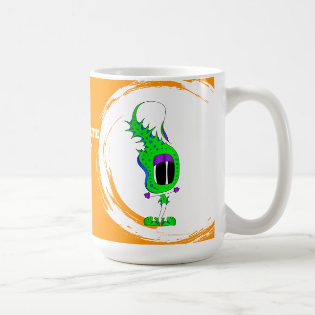 Celebrate Every Day Colorful Cartoon Coffee Mug (Right)