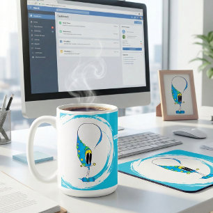 Celebrate Every Day Colorful Cartoon Coffee Mug