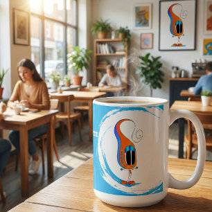 Celebrate Every Day Colorful Cartoon Coffee Mug