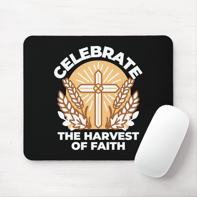 Celebrate Faith with Harvest – Inspirational Art Mouse Pad (With Mouse)