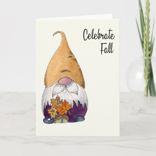 Celebrate Fall Game blank greeting card
