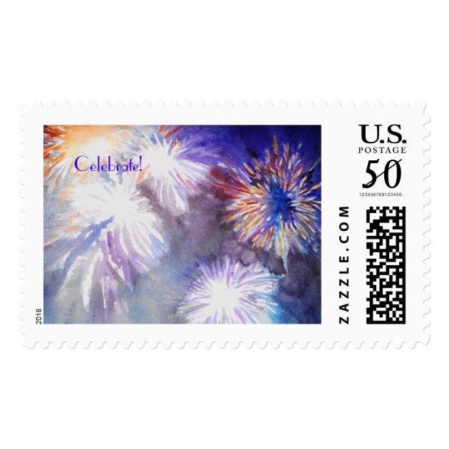 Celebrate Fireworks Stamp