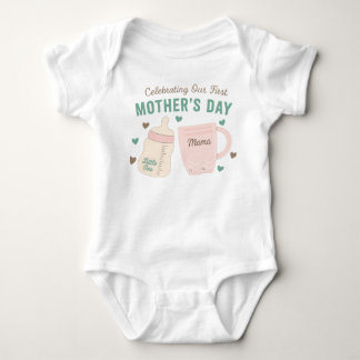 celebrate first mama's day baby T-Shirt Bodysuit