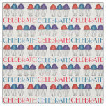 Celebrate Fourth 4th of July USA Italian Water Ice Fabric