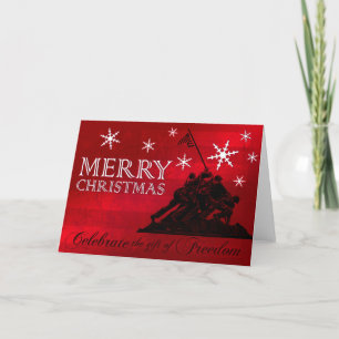 Celebrate Freedom II Military Christmas Card