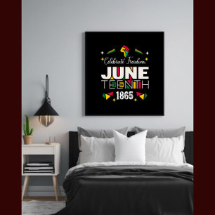 Celebrate Freedom JUNETEEENTH 1865 Black History  Canvas Print