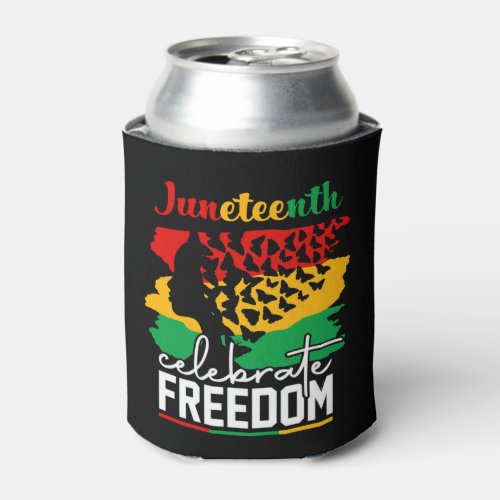 Celebrate Freedom Juneteenth Can Cooler