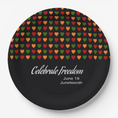Celebrate Freedom Juneteenth Paper Plates