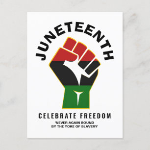 Celebrate Freedom JUNETEENTH Postcard
