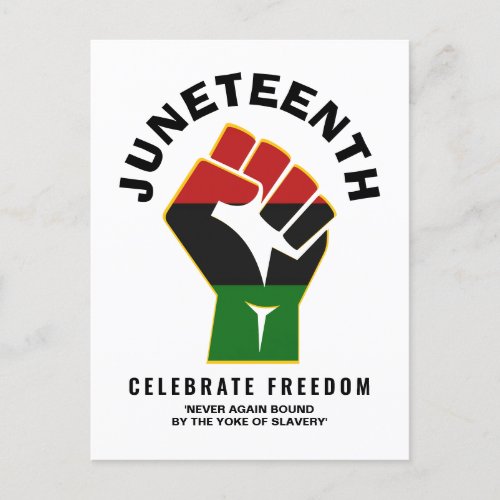 Celebrate Freedom JUNETEENTH Postcard