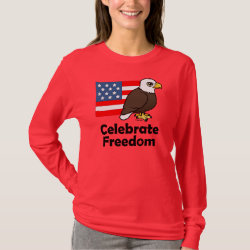 Celebrate Freedom Women's Basic Long Sleeve T-Shirt