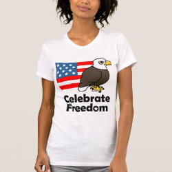 Celebrate Freedom Women's American Apparel Fine Jersey Short Sleeve T-Shirt