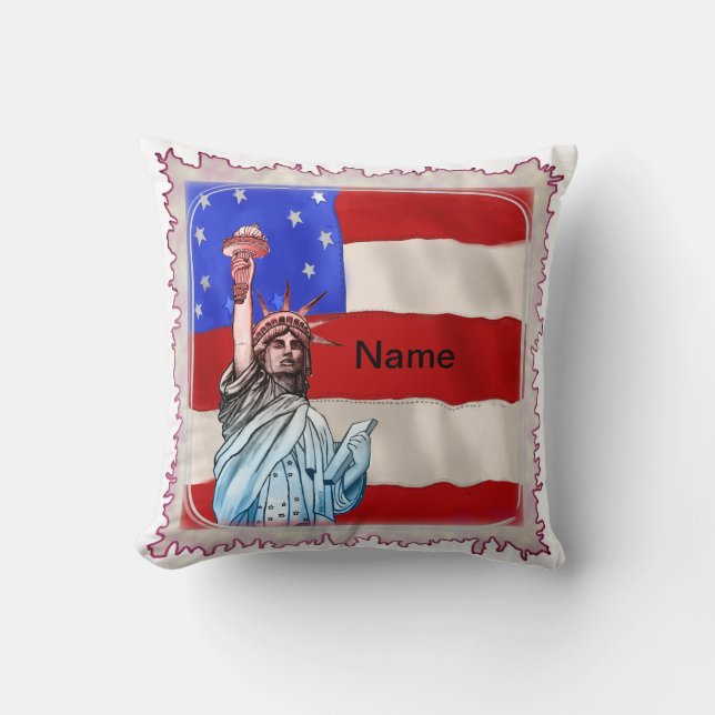 Celebrate Freedom Throw Pillow (Front)
