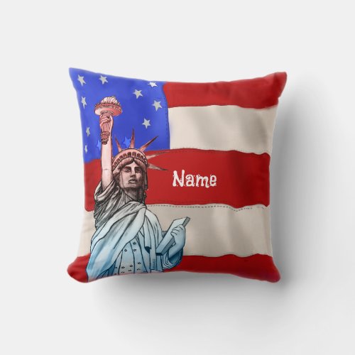 Celebrate freedom  throw pillow