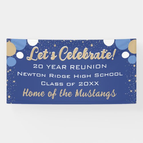 Celebrate Fun Confetti Class Reunion banner