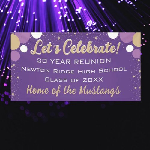 Celebrate Fun Confetti Class Reunion banner