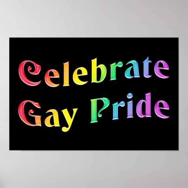 Celebrate Gay Pride Poster (Front)
