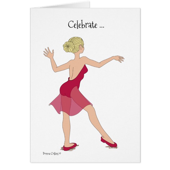 Celebrate Girl Birthday Card (Front)