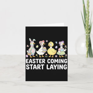 Celebrate Girls Easter Geese And Silly Easter Cost Card