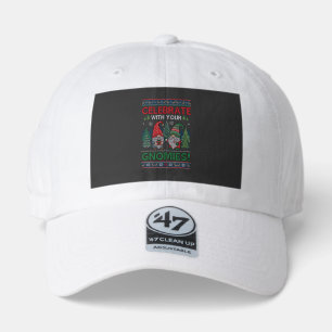 Celebrate Gnomies Christmas Gnomes Trees Reindeer 47 Brand Hat
