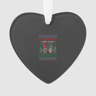 Celebrate Gnomies Christmas Gnomes Trees Reindeer Ornament