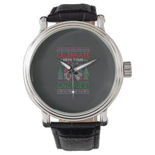 Celebrate Gnomies Christmas Gnomes Trees Reindeer Watch