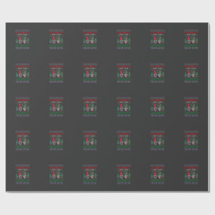 Celebrate Gnomies Christmas Gnomes Trees Reindeer Wrapping Paper