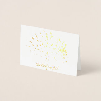 Celebrate! Gold Foil Mini Card