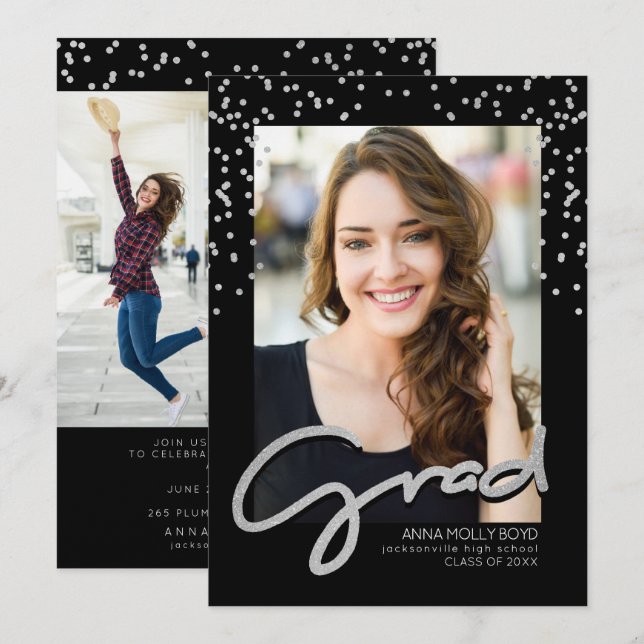 Celebrate Good Times, Graduation Announcements (Front/Back)