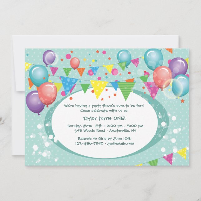 Celebrate Good Times Invitation (Front)