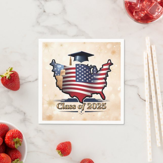 "Celebrate Graduation American Style" Napkins (Insitu)