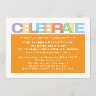 Celebrate Graduation Invitation