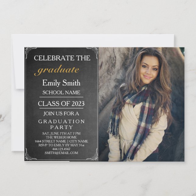 Celebrate Graduation Party Invitation (Front)