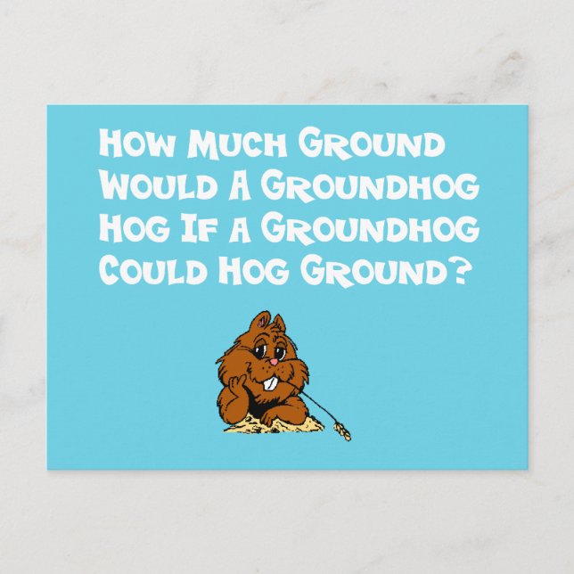 Celebrate Groundhog Day Postcard (Front)