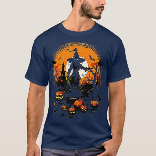 Celebrate Halloween with a Witch Costume T_Shirt