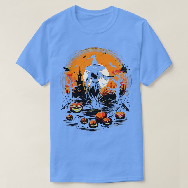 Celebrate Halloween with a Witch Costume T-Shirt (Design Front)