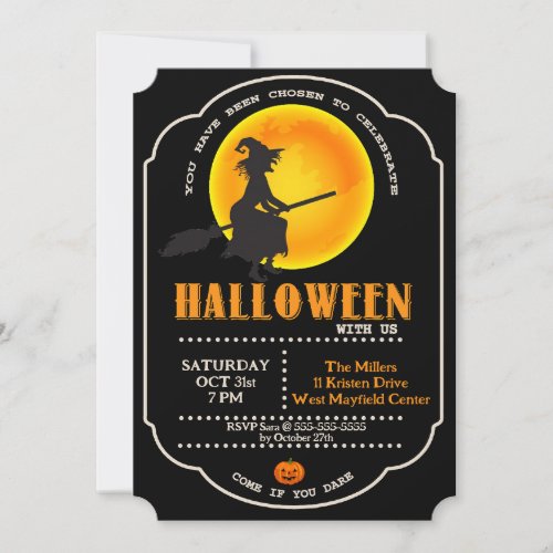 Celebrate Halloween With Us Party Invitation