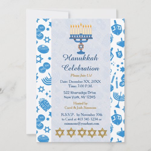 Celebrate Hanukkah Invitations
