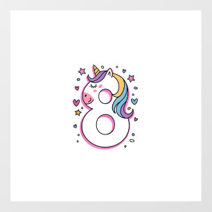 Celebrate Happy 8 Years Old Birthday Party For Gir Floor Decals