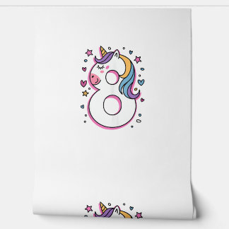 Celebrate Happy 8 Years Old Birthday Party For Gir Wallpaper